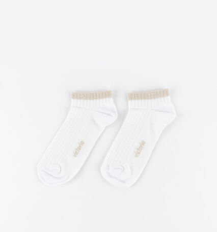 CHAUSSETTE À CHEVILLE LUREX