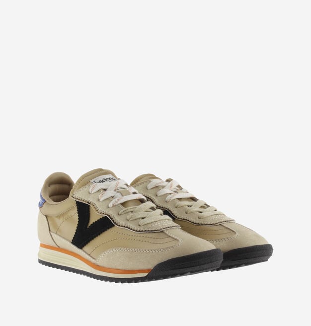 SATURNO METAL NYLON & SPLIT LEATHER