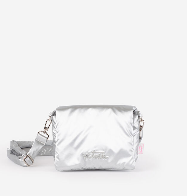 CROSSBODY BAG NYLON METALLISED