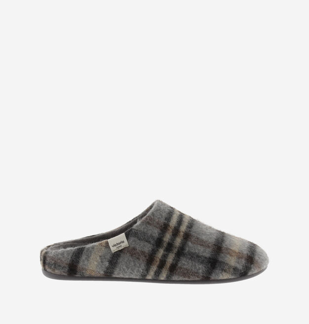 NORTE CHECKED PRINT SLIPPERS