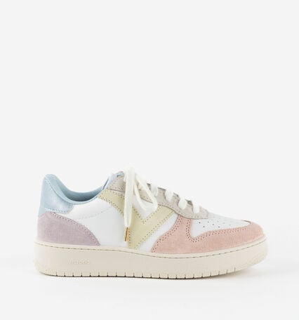 MADRID FAUX LEATHER & MULTICOLOURED SUEDE