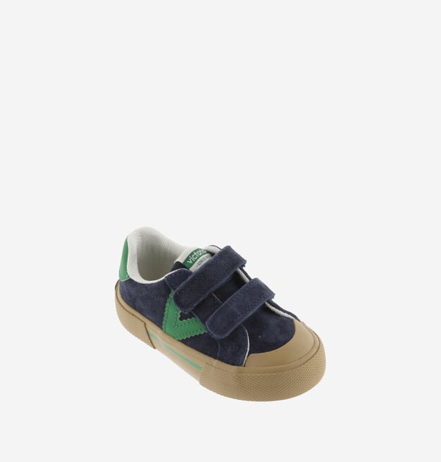 TRIBU LARGE CHAUSSANT CUIR FENDU & CONTRASTE