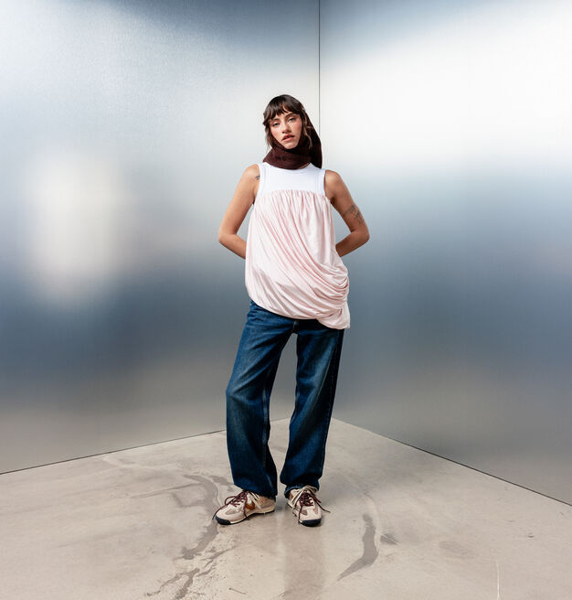 SATURNO SEQUIN/SUEDE & METAL