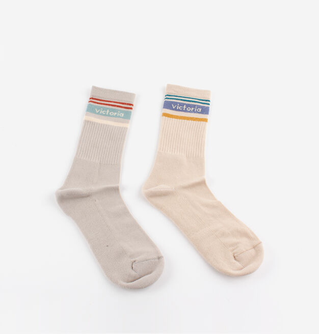 STRIPED RETRO LONG SOCKS