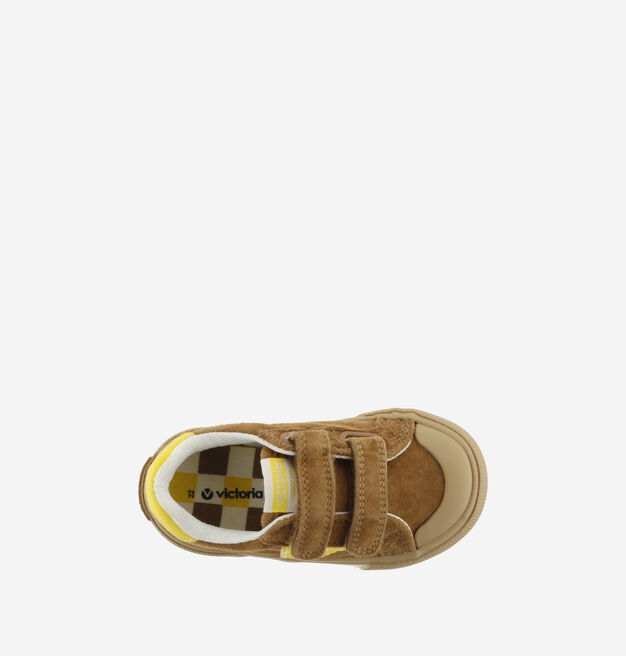 TRIBU LARGE CHAUSSANT CUIR FENDU & CONTRASTE