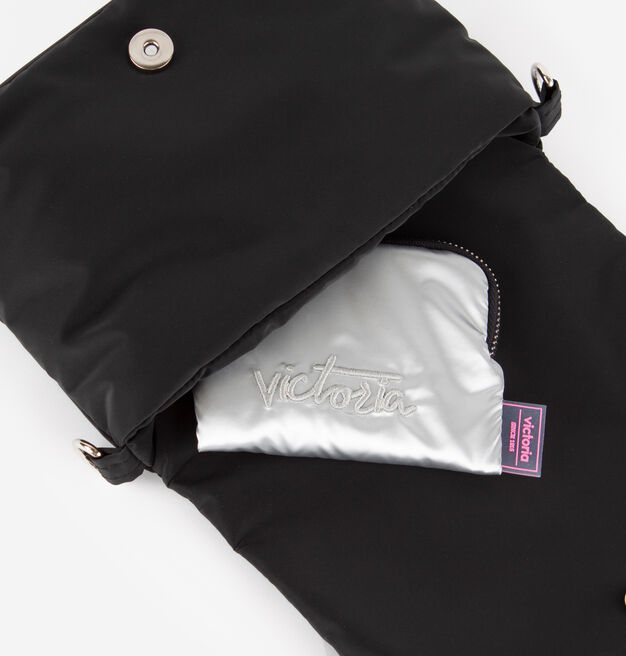 CROSSBODY BAG NYLON METALLISED