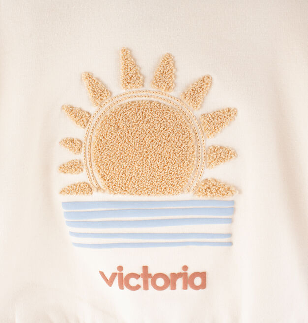 SWEAT-SHIRT COTON FANTAISIE