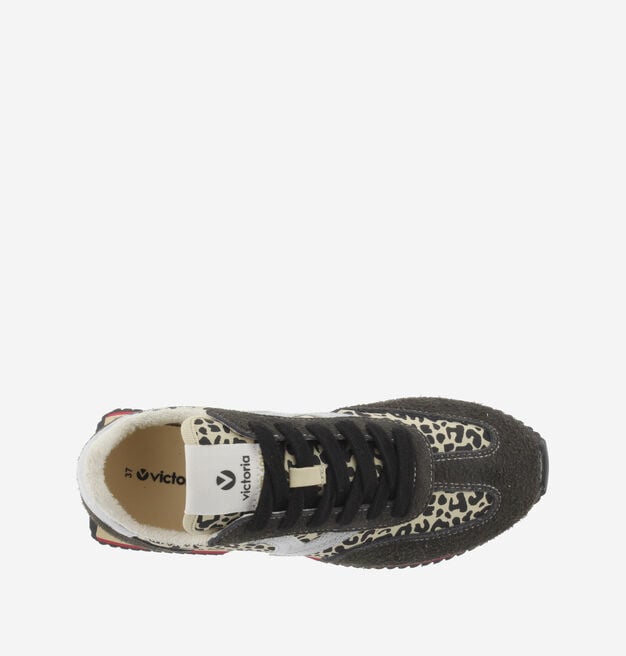COSMOS ANIMAL PRINT NYLON & SPLIT LEATHER