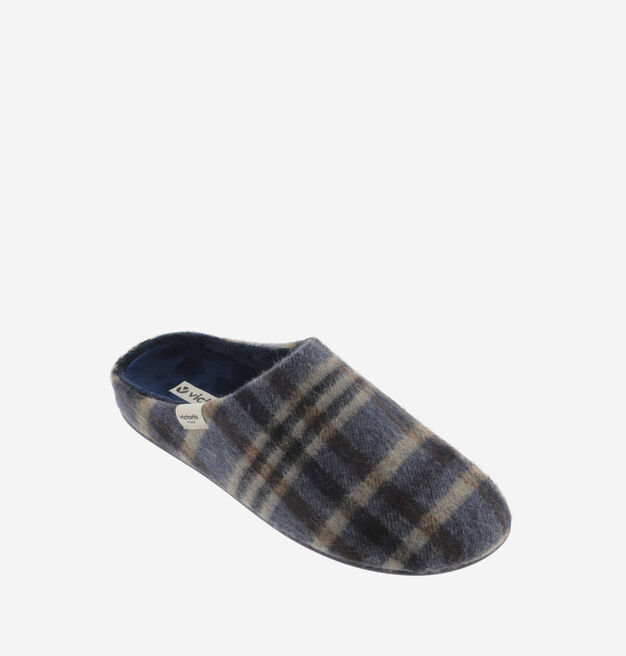 NORTE CHECKED PRINT SLIPPERS