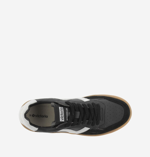 SEUL FAUX LEATHER & CONTRAST