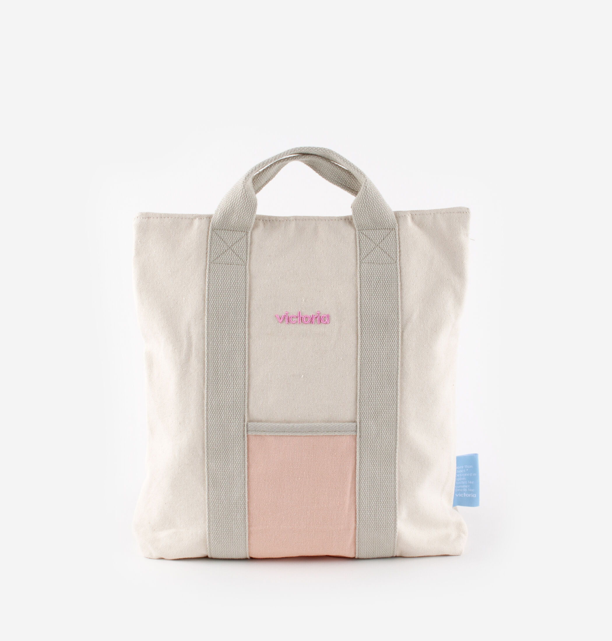 Embroidered canvas backpack deals