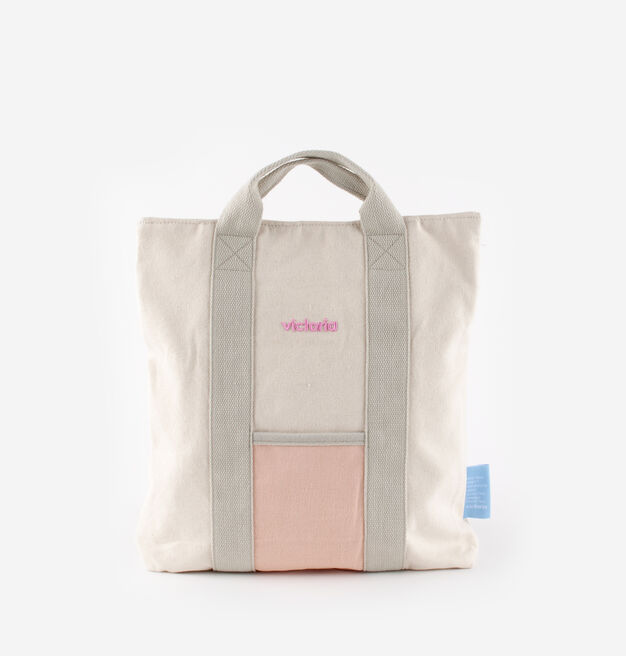 EMBROIDERED CANVAS BACKPACK