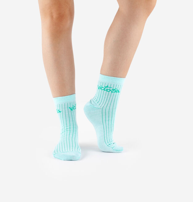 CHAUSSETTES FLUO & BRODERIE