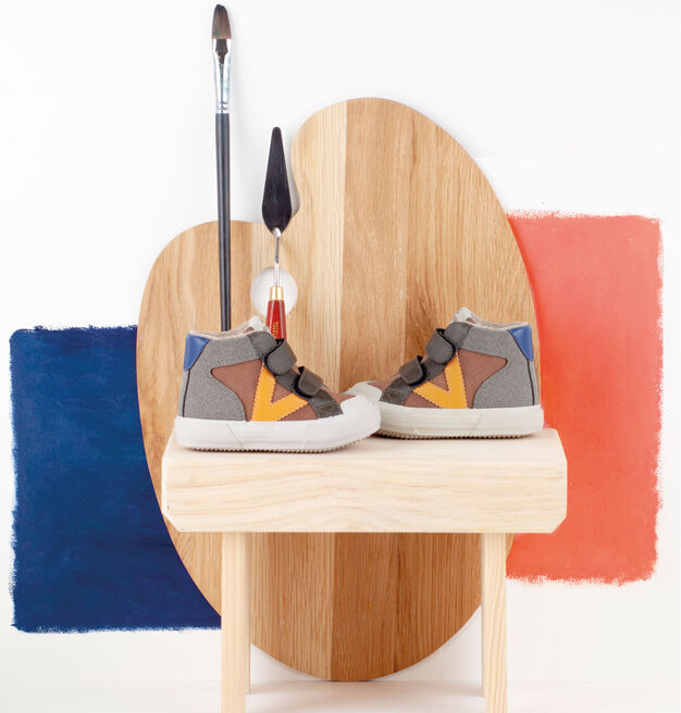 TRIBU SYNTHETIC MULTICOLOUR TRAINERS WITH STRAPS