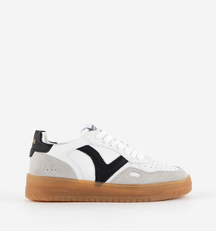 SEUL FAUX LEATHER & CONTRAST