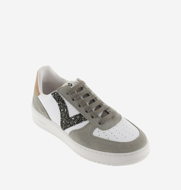 MADRID SNEAKER SPALTLEDER & GLITTER