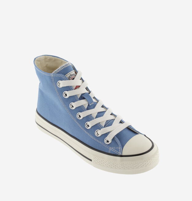 TRIBU GLÄNZENDER CANVAS STIEFELETTE
