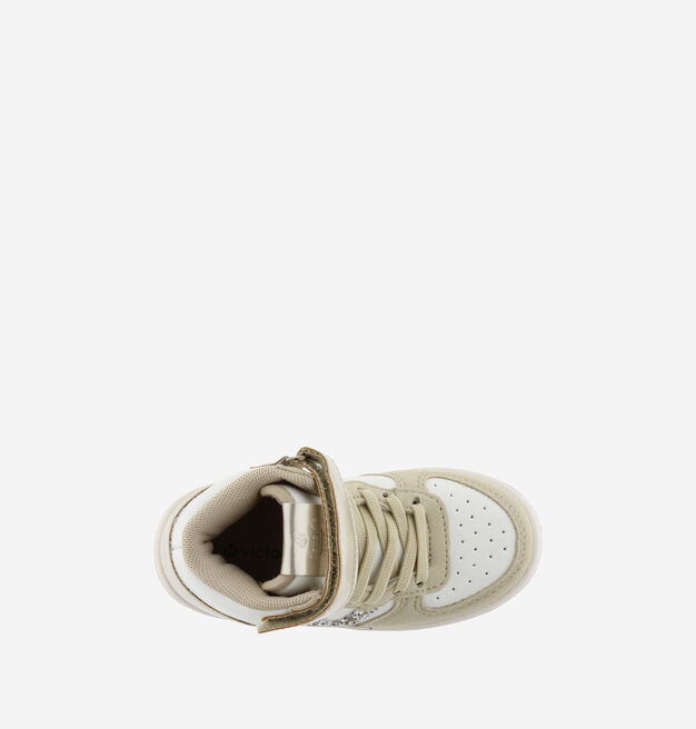 TIEMPO BICOLOUR BOOTIE & ELASTIC LACE PLATINUM