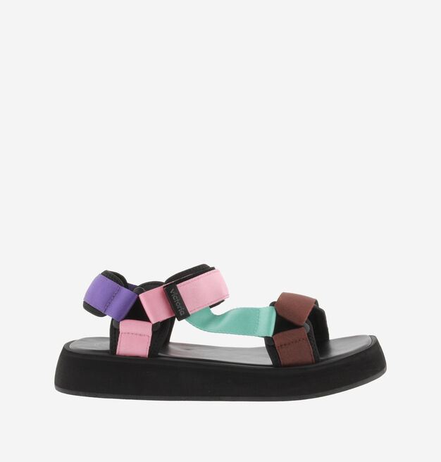 SAL SANDALI CHIUSURA A STRAPPO MULTICOLORE