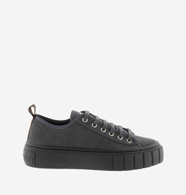 ABRIL SUEDE IMITATION TRAINER WITH A BLACK SOLE