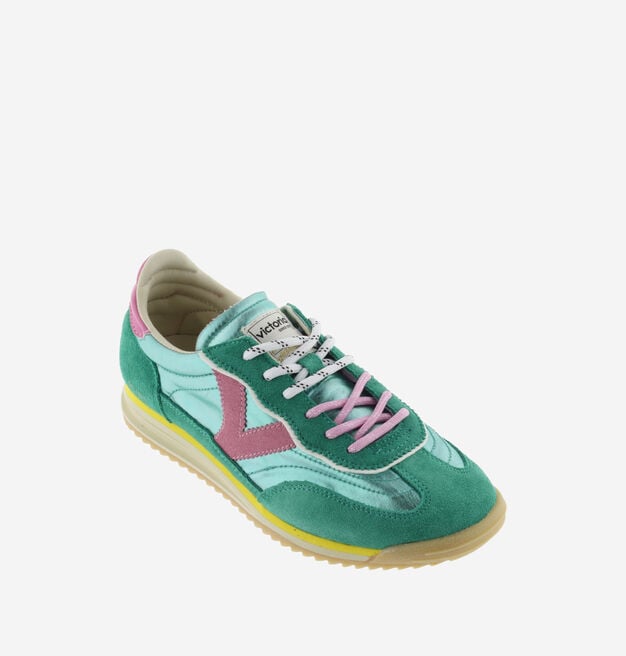 SATURNO METALLIC NYLON & SUEDE