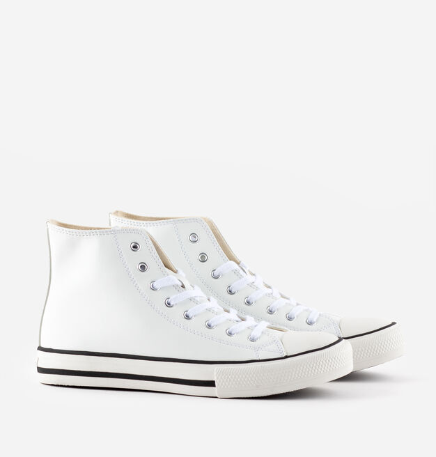 TRIBU BOTTINES EFFET CUIR