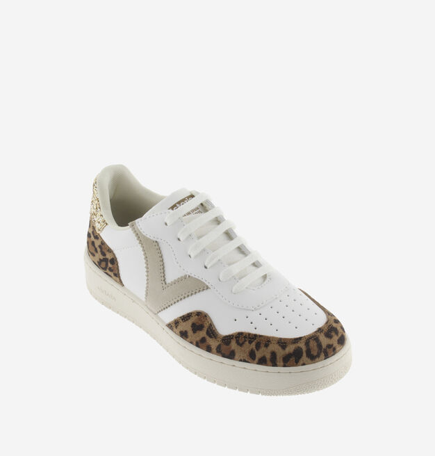 MADRID SPLIT LEATHER LEOPARD & GLITTER