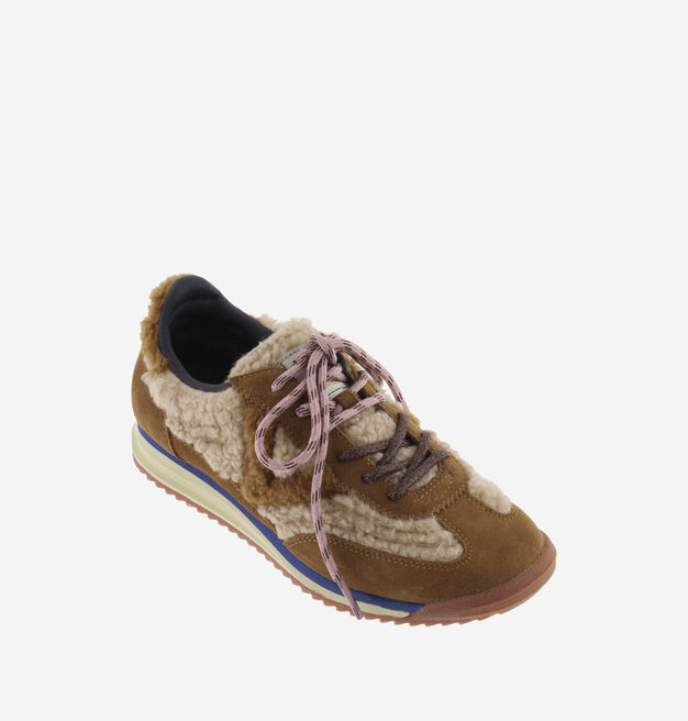 SATURNO FAUX SHEARLING & SUEDE