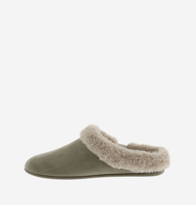 NORTE SUEDE IMITATION SLIPPER WITH SOFT FUR