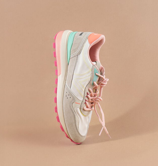 LUNA MULTICOLOURED NYLON & SUEDE