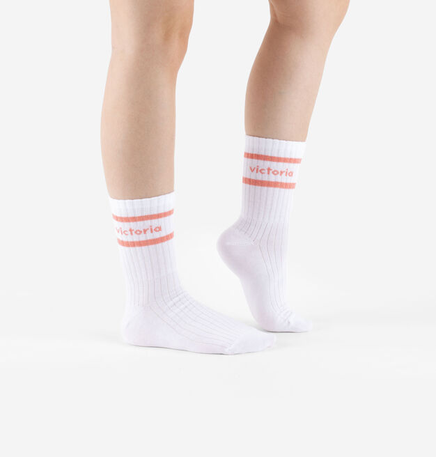 WHITE LUREX SOCKS