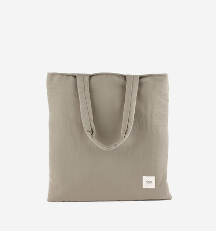 QUILTED NYLON TOTE