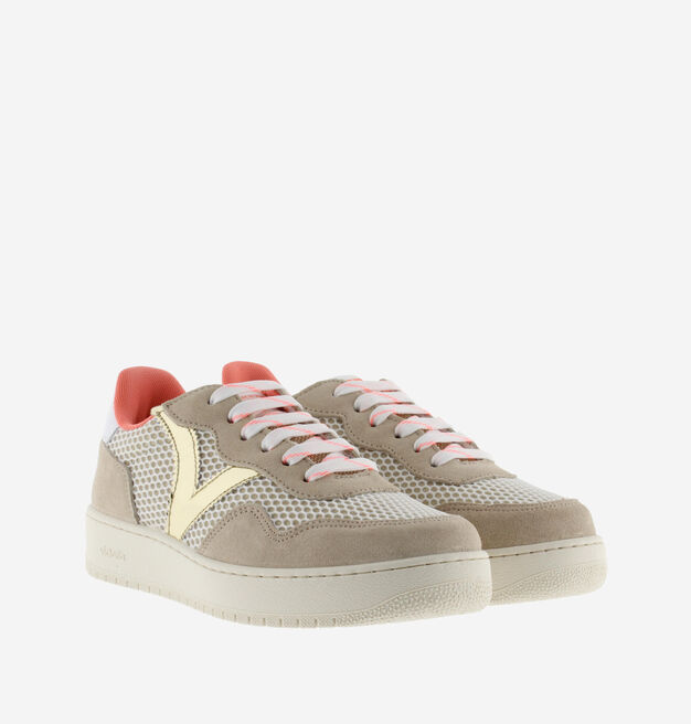 MADRID SPLIT LEATHER/MESH & METAL