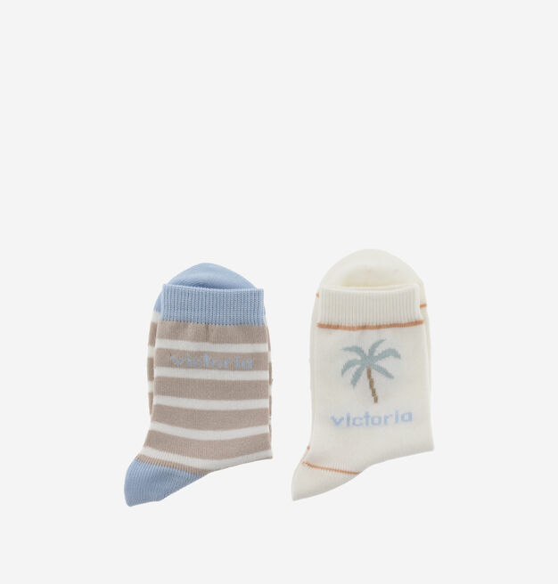 PALM TREE-PRINT CHILDREN'S SOCKS