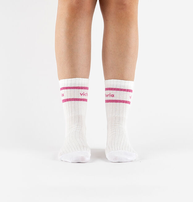 CHAUSSETTE COTON & LUREX
