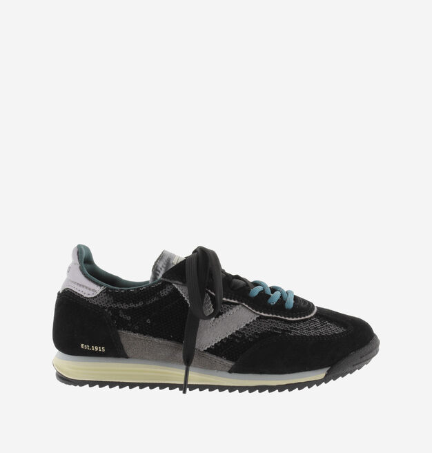 SATURNO SEQUIN/SUEDE & METAL