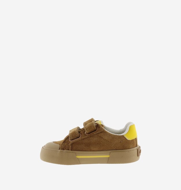 TRIBU LARGE CHAUSSANT CUIR FENDU & CONTRASTE