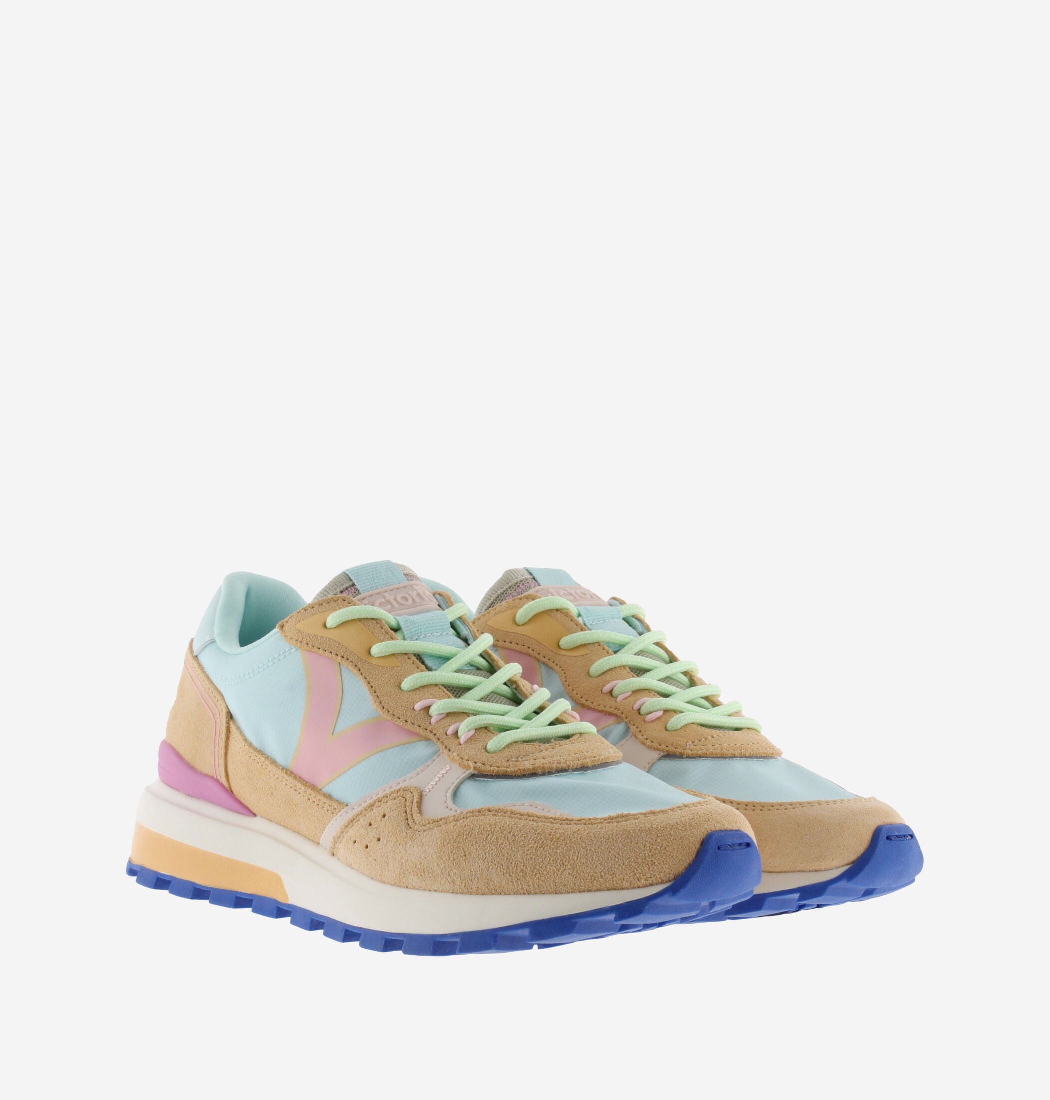 LUNA MULTICOLOURED TECHNICAL NYLON & SUEDE | Victoria Shoes