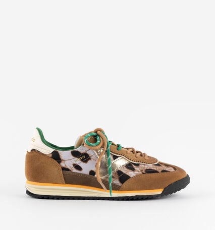 SATURNO NYLON STAMPA ANIMALE & CROSTA DI CUOIO