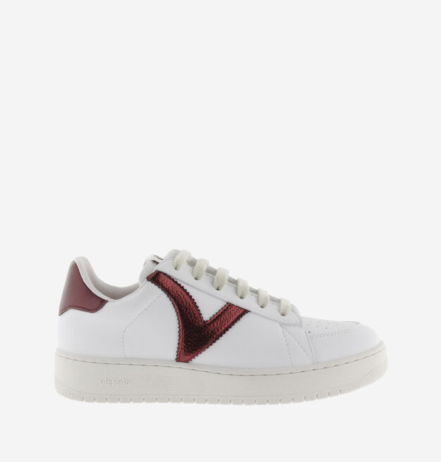 MADRID SYNTHETIC EFFECT METALLIC LEATHER TRAINER