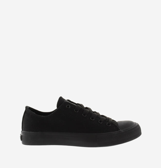 TRIBU ALL BLACK CANVAS TRAINERS