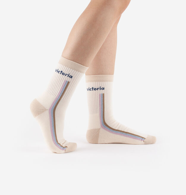 TWO-TONE COTTON SOCKS