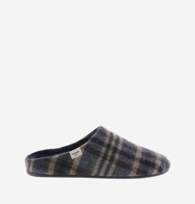 NORTE CHECKED PRINT SLIPPERS