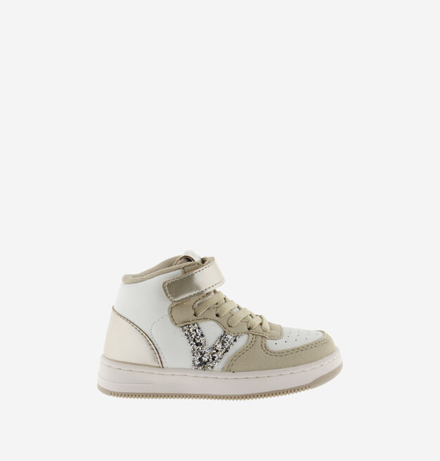 TIEMPO BICOLOUR BOOTIE & ELASTIC LACE PLATINUM