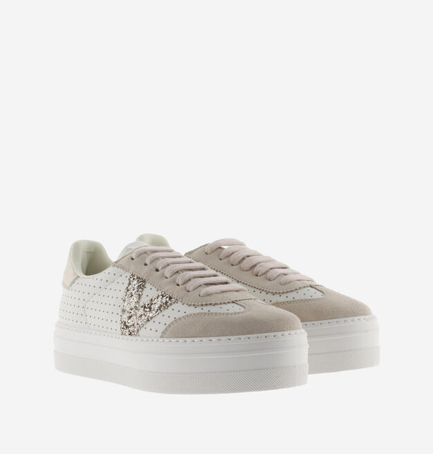 BARCELONA CICLISTA PERFORATED FAUX LEATHER & GLITTER