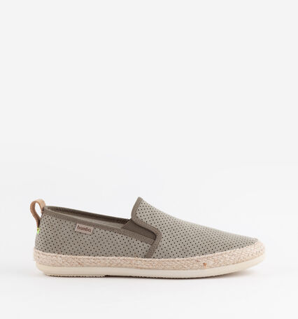 ANDRÉ PERFORATED FAUX SUEDE ELASTICATED