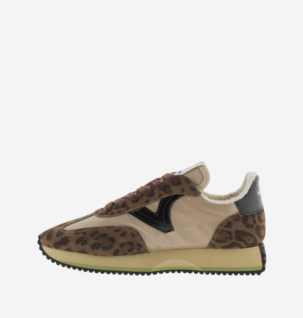 COSMOS ANIMAL PRINT NYLON & SPLIT LEATHER