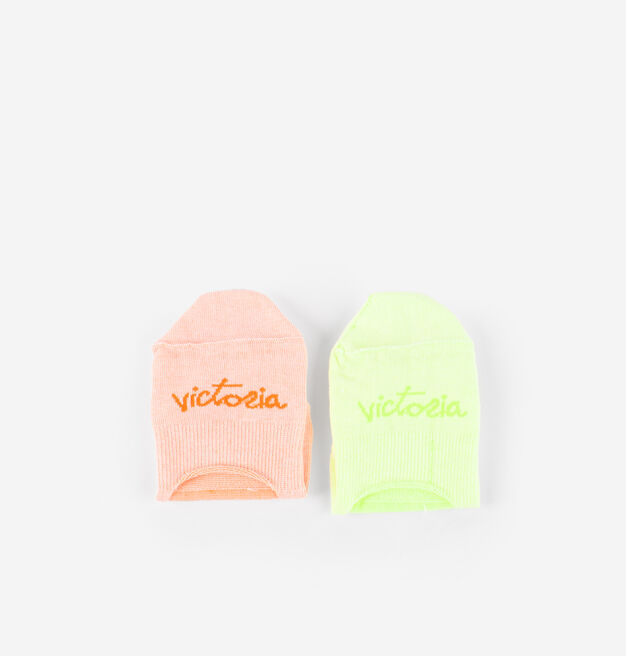 CALZINI FLUO PINKIES & RICAMO