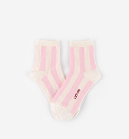 CHAUSSETTE COTON RAYURES
