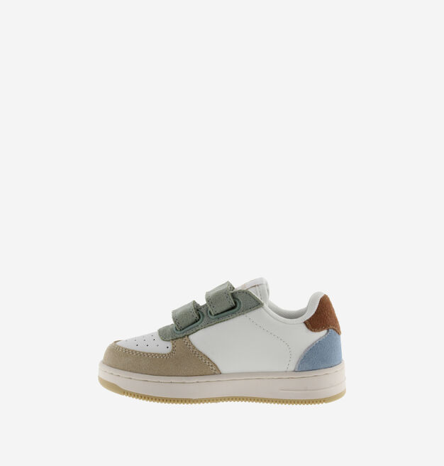 TIEMPO STRAPS FAUX LEATHER & MULTICOLOURED SUEDE